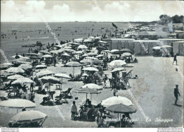 M676 Cartolina Siponto La Spiaggia  Provincia Di Foggia - Foggia