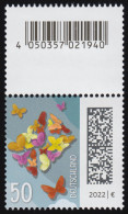 3714AII Schmetterlingsbrief 50 C. Aus 200er Mit GROSSEM Codierfeld, ** - Rollo De Sellos