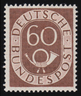 135 Posthorn 60 Pf. Postfrisch **, Zähnungsmangel Laut Abbildung - Nuovi