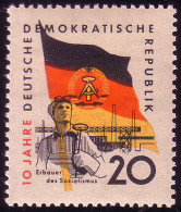 725 10 Jahre DDR Hüttenarbeiter 20 Pf ** - Neufs