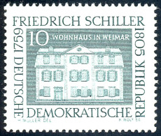 733 Friedrich Schiller 10 Pf ** - Ongebruikt