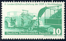 629 Landwirtschaftsausstellung Mähhäcksler 10 Pf ** - Unused Stamps