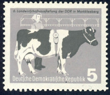 628 Landwirtschaftsausstellung Zuchtkuh 5 Pf ** - Unused Stamps