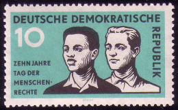 669 Menschenrechte 10 Pf ** - Unused Stamps