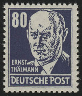 339za XI Ernst Thälmann 80 Pf Blau Wz.2 XI ** - Nuevos