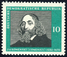 643 300 Jahre Comenius 10 Pf  ** - Nuevos