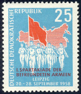 659 Sommerspartakiade 25 Pf ** - Unused Stamps