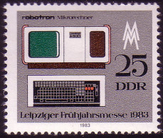 2780 Leipziger Frühjahrsmesse 25 Pf 1983 ** - Unused Stamps