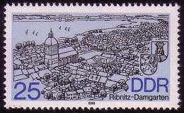 3163 Stadtansichten 25 Pf Ribnitz-Damgarten ** - Unused Stamps