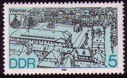 3161 Stadtansichten 5 Pf Wismar ** - Unused Stamps