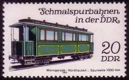 2793 Schmalspurbahnen 20 Pf 1983 Personenwagen ** Postfrisch - Neufs