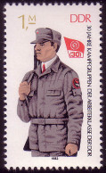 2824 30 Jahre Kampfgruppen 1 M Aus Block 72 ** Postfrisch - Unused Stamps