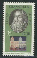 1860 Gedenkstätten Weimar Cranach 35 Pf ** Postfrisch - Nuovi