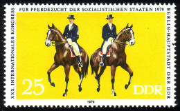 2450 Pferdezucht 20 Pf Dressur ** Postfrisch - Unused Stamps