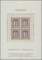 Sonderdruck Hamburg Nr. 20 Neudruck Salon Hamburg 1984 FAKSIMILE - Posta Privata & Locale