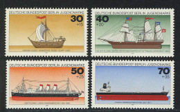 544-547 Jugend Schiffe 1977, Satz ** - Unused Stamps