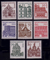 242-249 Deutsche Bauwerke, 8 Werte, Satz Postfrisch ** - Unused Stamps