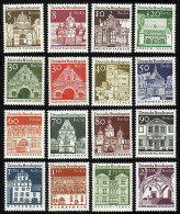 270-285 Deusche Bauwerke Groß 16 Werte, Satz Postfrisch - Unused Stamps