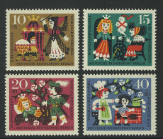 237-240 Wofa Märchen Grimm Dornröschen 1964, Satz ** - Nuovi