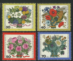 473-476 Wofa Blumensträuße 1974, Satz Postfrisch ** - Nuevos