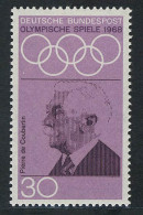 563 Olympische Sommerspiele 30 Pf De Coubertin ** - Nuovi