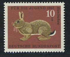529 Jugend Pelztiere 10+5 Pf Wildkaninchen ** - Unused Stamps