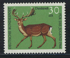 513 Jugend Hochwild 30+15 Pf Damhirsch ** - Unused Stamps