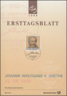 ETB 31/1999 Johann Wolfgang Von Goethe, Dichter - 1991-2000