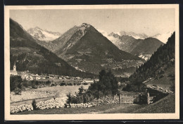 Cartolina Luttach Im Ahrntale, Panorama Mit Kirche Und Gebirge  - Otros & Sin Clasificación