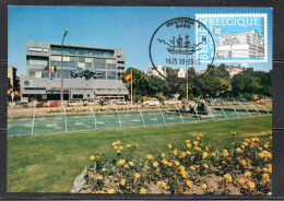 BELGIQUE BELGIE BELGIO BELGIUM 1990 EUROPA CEPT POST OFFICE 14fr MAXI CARD CARTOLINE MAXIMUM - 1981-1990