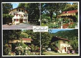 Cartolina St. Martin In Passeier, Gasthof Quellenhof, 4 Ansichten  - Autres & Non Classés