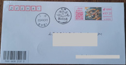 China Cover China Aerospace Day (Shanghai) Colorful Postage Machine Stamp First Day Actual Shipping Seal - Omslagen