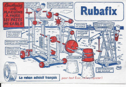 BUVARD ANNES  50 S RUBAN  ADHESIF RUBAFIX SIGNE ERIK   MACHINE A  FAIRE DES PATES DE SABLE - Papeterie