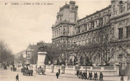 FRANCE - Paris - L'hôtel De Ville Et Les Quais - Animé - Carte Postale Ancienne - Sonstige & Ohne Zuordnung