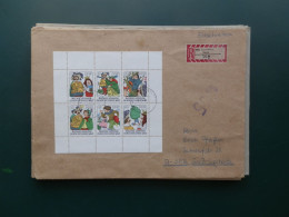 GROOT FORMAAT  LOT 23 /   LETTRE  DDR FEUILLET  1977 - 1981-1990