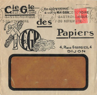 SEMEUSE 50C SUR ENV ILLUSTREE CIE GLE DES PAPIERS DIJON COTE D OR 1927 - 1921-1960: Modern Period