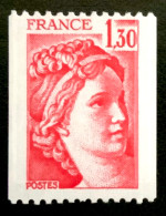 1979 FRANCE N2063 SABINE DE GANDON 1,30F ROULETTE - NEUF** - Rollo De Sellos