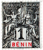 BENIN, NAVIGAZIONE E COMMERCIO, TIPO “GROUPE”, 1 C., 1894, FRANCOBOLLI NUOVI (MLH*) Scott:BJ 33, Yt:BJ 33 - Ungebraucht