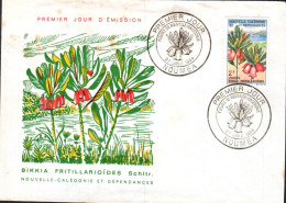 NOUVELLE CALEDONIE FDC 1964 FLEURS - FDC