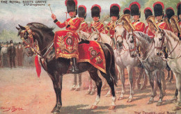 ROYAUME-UNI - The Royal Scots Greys - 2nd Dragoons - The Drums And Band - Carte Postale Ancienne - Sonstige & Ohne Zuordnung