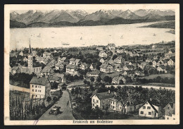 AK Eriskirch Am Bodensee, Ortsansicht Mit Blick Auf See Und Berge  - Autres & Non Classés