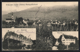 AK Laufen /Baden, Gasthaus Meierhof, Pfarrhof, Ortsansicht Vom Feld Aus  - Baden-Baden