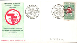 MADAGASCAR FDC 1960 COMMISSION COOPERATION - Madagascar (1960-...)