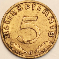 Germany Third Reich - 5 Reichspfennig 1938 J, KM# 91 (#4433) - Altri – Europa