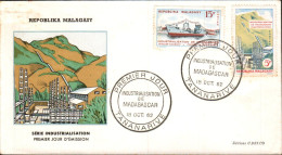 MADAGASCAR FDC 1960 INDUSTRIALISATION - Madagaskar (1960-...)