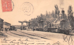 LAGNIEU (Ain) - Le Quai De La Gare Avec Train - Locomotive - Précurseur Voyagé 1906 (2 Scans) - Ohne Zuordnung