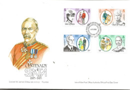Isle Of Man  1985 SSAFA, 100 Years Of Union Of Families Of Soldiers, Sailors And Aviators  Mi 288-291, FDC - Man (Eiland)