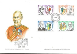 Isle Of Man  1985 SSAFA, 100 Years Of Union Of Families Of Soldiers, Sailors And Aviators  Mi 288-291, FDC - Isla De Man