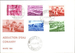 GUINEE FDC 1964 ADDUCTION D'EAU DE CONAKRY - República De Guinea (1958-...)