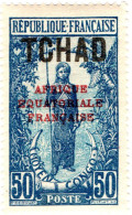 CIAD, CHAD, COSTUMI LOCALI, 50 C., 1924, FRANCOBOLLI NUOVI (MLH*) Scott:TD 36, Yt:TD 31 - Ungebraucht